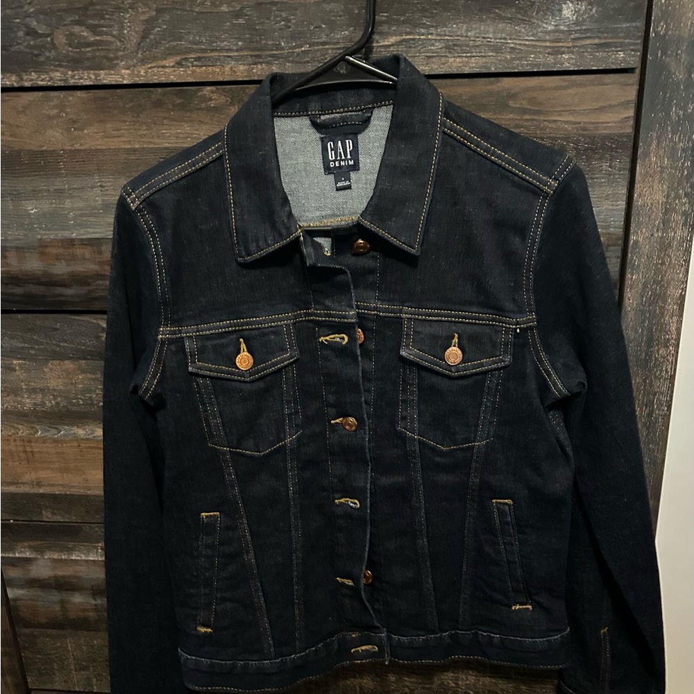 GAP Women's Dark Blue Denim Jacket